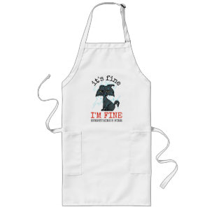 Cat daddy fathers day gift long apron