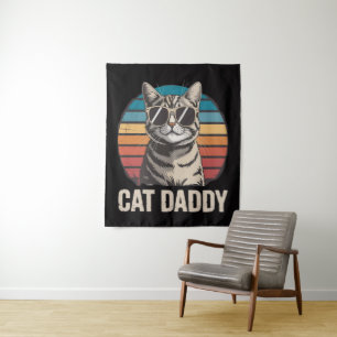 Cat Daddy Fathers Day Tapestry