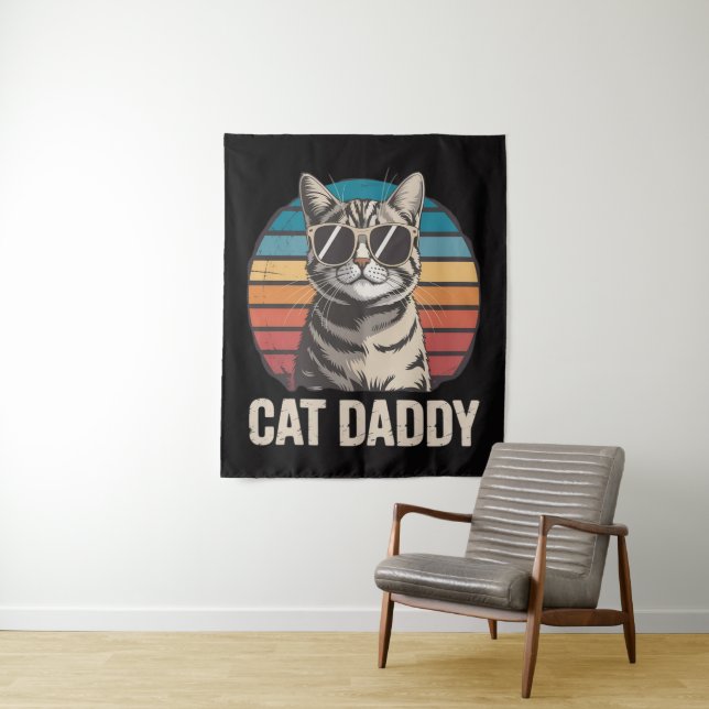Cat Daddy Fathers Day Tapestry (In Situ)