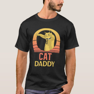 Cat Daddy for Men Cat Dad Ca Vintage Cat 1 T-Shirt