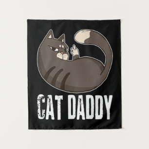 Cat Daddy Funny Cat Lover For Fathers Day Tapestry