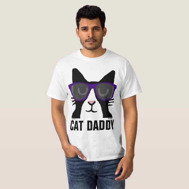 CAT DADDY funny t-shirts, Tuxedo T-Shirt (Front Full)