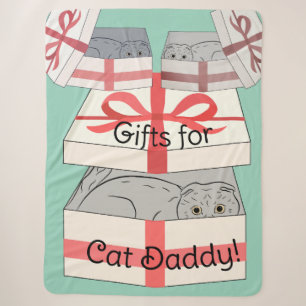 Cat Daddy Gifts Sherpa Blanket