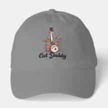 Cat Daddy Jazz Music Drummer Musician | Tabby Cats