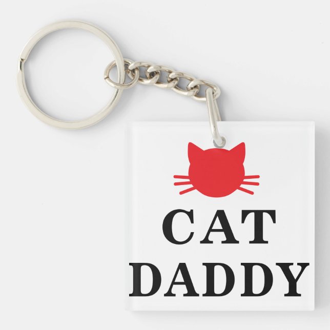 Cat Daddy Keychain (Front)