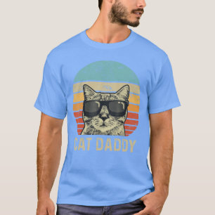 Cat Daddy Retro Cat Sunglasses Cool Cat Dad Gift F T-Shirt