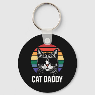 Cat Daddy Shirt Best Cat Dad Ever Men Fathers Day Key Ring