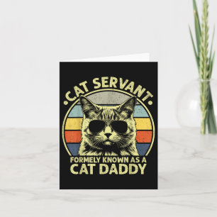 Cat Daddy Shirt For Men Funny Cat Dad Fathers Day Card