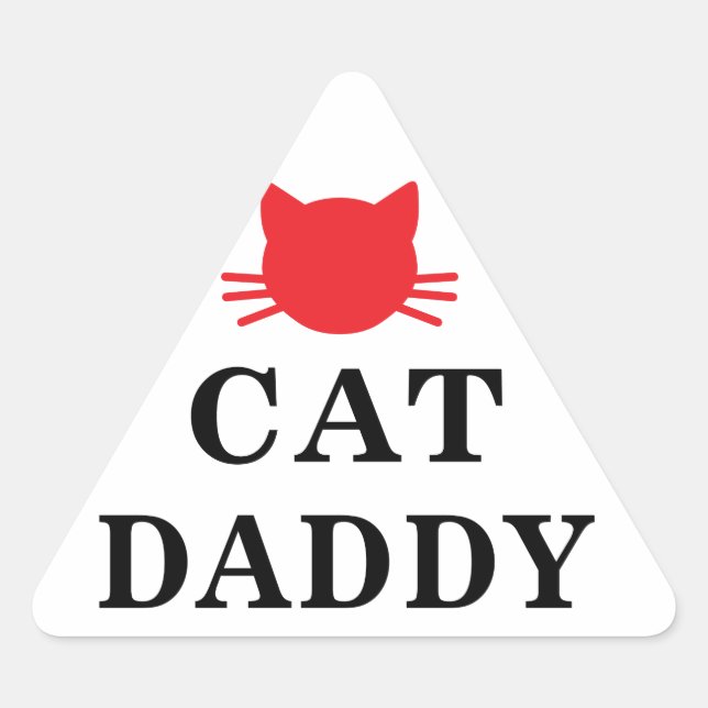 Cat Daddy Triangle Stickers (Front)