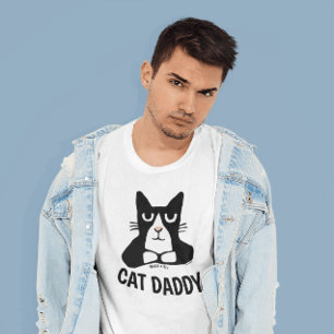 CAT DADDY, TUXEDO Panda Kitty MENS T-shirts