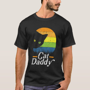 Cat Daddy Vintage 80s Eighties Style Cat Retro Dis T-Shirt