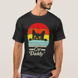Cat Daddy Vintage 80s Style Cat Retro Sunglasses D T-Shirt