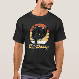 Cat Daddy Vintage Cat 80s Retro Style For Men Cat T-Shirt