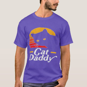 Cat Daddy Vintage Eighties Style Cat Retro Distres T-Shirt