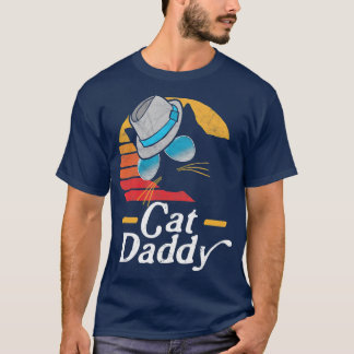 Cat Daddy Vintage Eighties Style Fedora  Retro T-Shirt