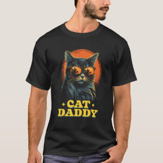 Cat Daddy Vintage Retro Cat Lovers 90s 80s Cat Lov T-Shirt