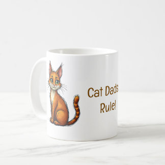 Cat Dads Rule mug - a perfect Father's day gift Ko