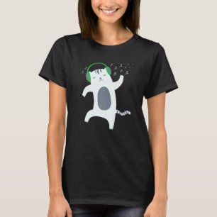 Cat Dancing For Men Women Music T-Shirt