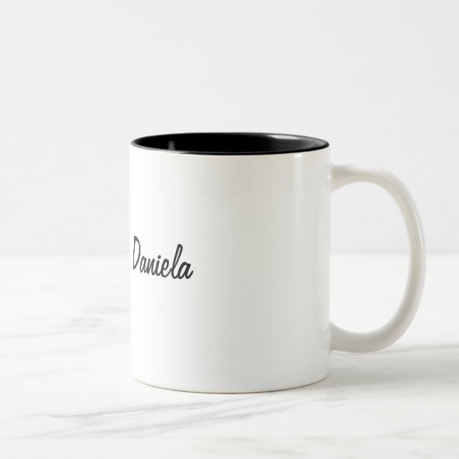Cat Daniela Two-Tone Coffee Mug (Right)