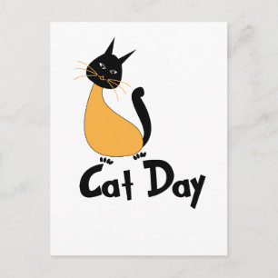 Cat Day Cute Kitty Postcard