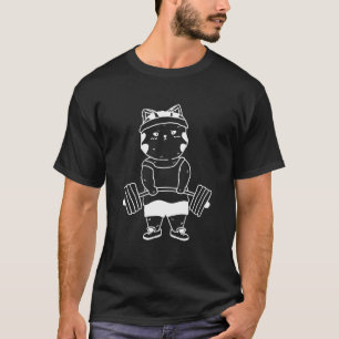 Cat Deadlift Powerlifting Gym Weightlifting Women T-Shirt