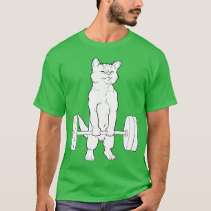 Cat Deadlift Powerlifting T-Shirt