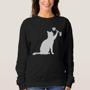 Cat deadlift weightlifting cat powerlifting kitty sweatshirt