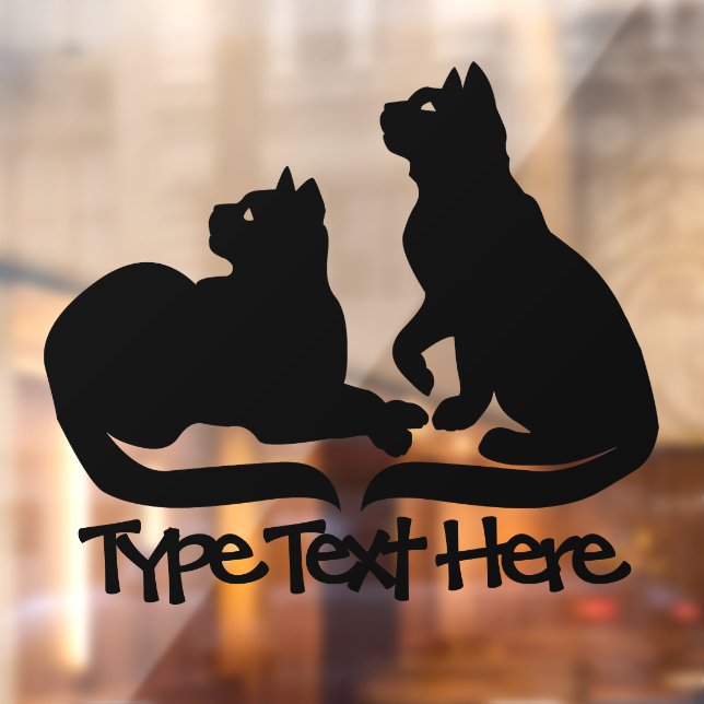 Cat Decal Personalise Cat Lover Window Decals (Sheet 2)