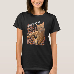 Cat Deez Nuts Joke With Acorns T-Shirt