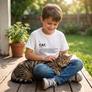 Cat Definition Noun Funny Cat Lover T-Shirt