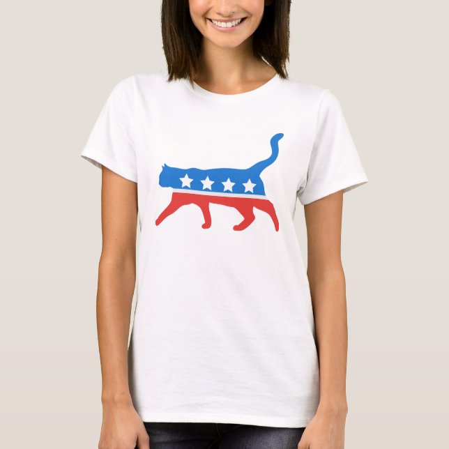 Cat democrat symbol T-Shirt (Front)