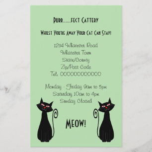 Cat Design Cattery Flyer