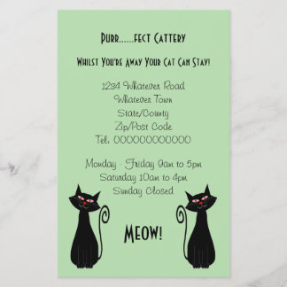 Cat Design Cattery Flyer