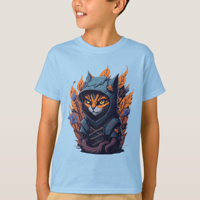 Cat Design Kid's T-shirt. T-Shirt (Front)