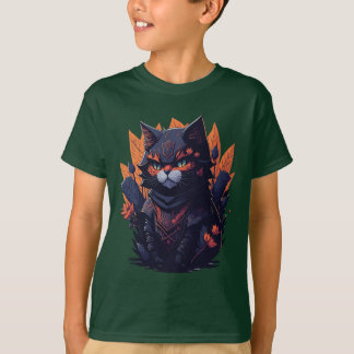 Cat Design Kid's T-shirt. T-Shirt