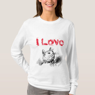 Cat Design Women's Hanes Nano Long Sleeve T-Shirt
