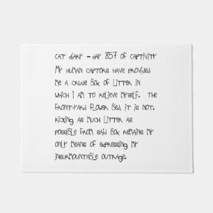 Cat Diary Doormat - Day 857