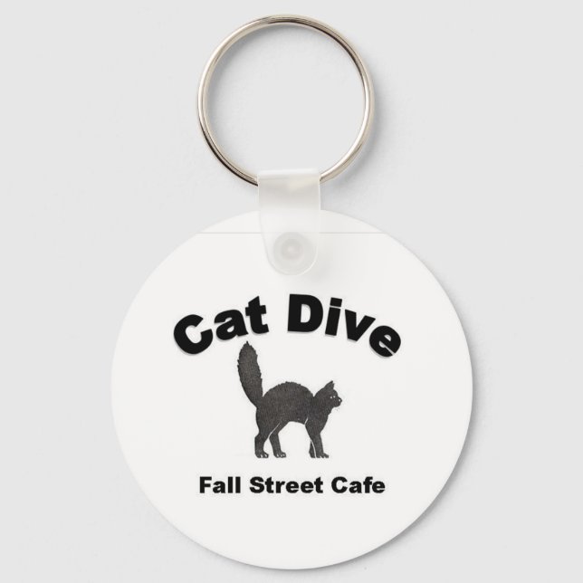 Cat Dive Key Chain (Front)