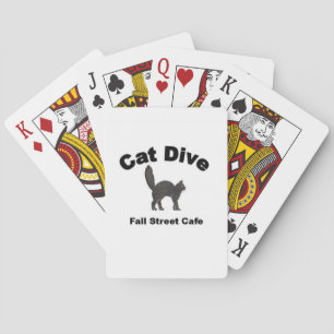 Cat Dive Playing Cards