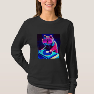 Cat DJ Vaporwave Aesthetic Men Boys Girls Women A T-Shirt
