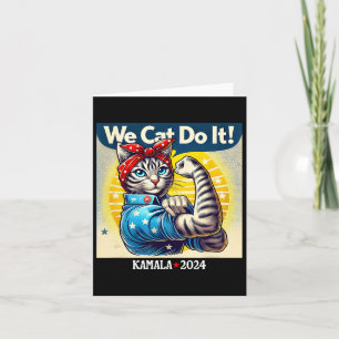 Cat Do It Kamala Harris Supporter Childless Cat La Card