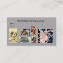 Cat & Dog, 3.5" x 2.0" Business Card