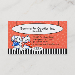 Cat Dog Bone Appetit! Gourmet Pet Foods Tomato Business Card