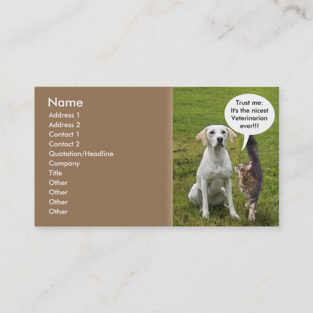 Cat & Dog Business Card (Front)