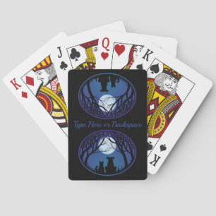 Cat Dog Friends Cards Personalised Playing Cards