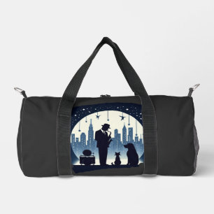 Cat, dog, Jazz Duffle Bag