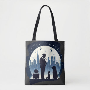 Cat, dog, Jazz  Tote Bag