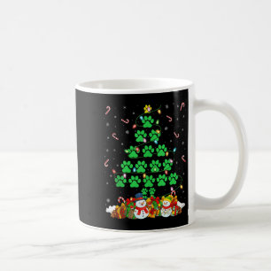 Cat Dog Paw Christmas Tree Lights Puppy Dog Cat Lo Coffee Mug