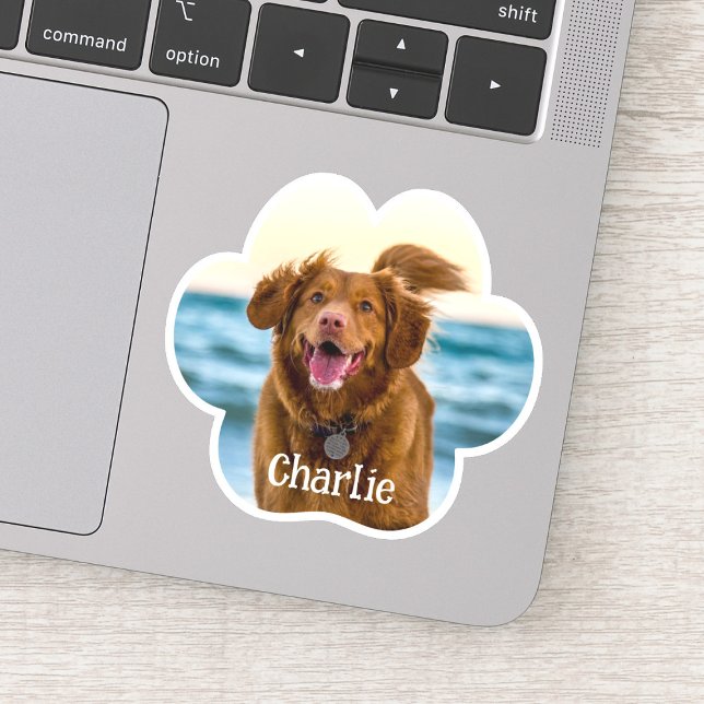 Cat Dog Paw Photo Custom Cut Vinyl Sticker (Creator Uploaded)