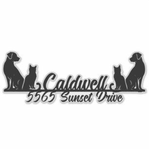 Cat & Dog Personalised Mailbox